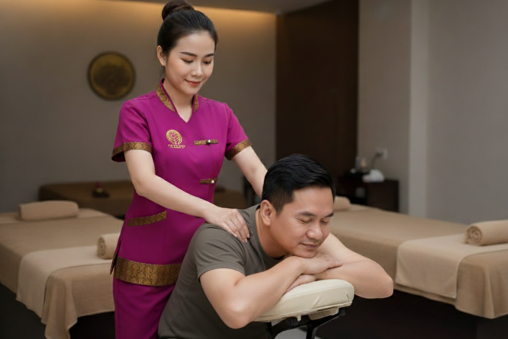 Mobile Chair massage JVC Dubai - Wellness Haven