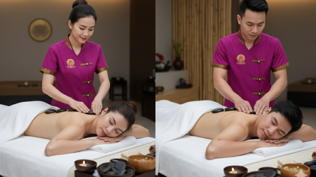 Couple Hot Stone Massage JVC - Wellness Haven