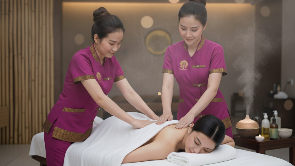 Four Hand Aroma Massage JVC - Wellness Haven