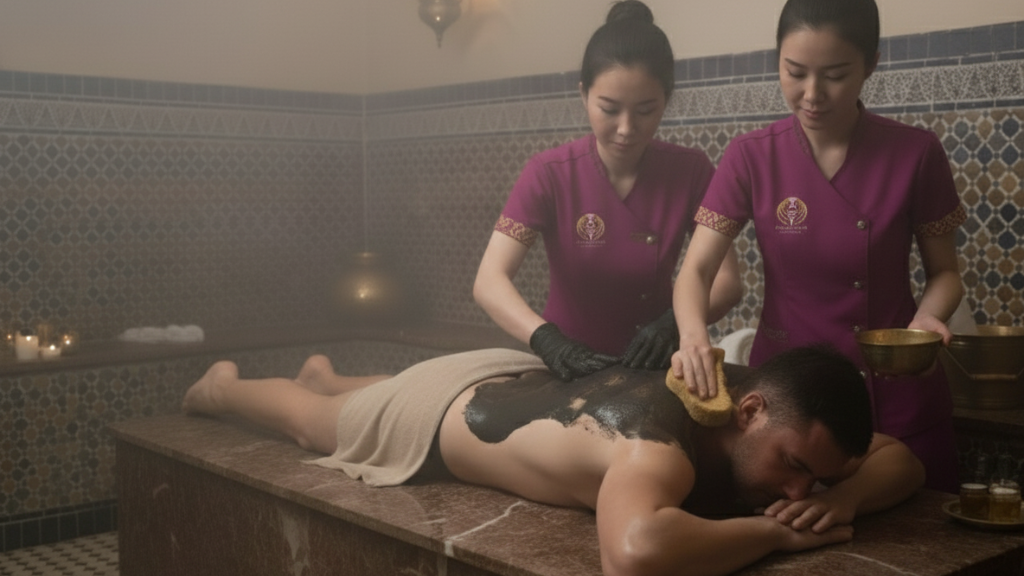 Four Hand Moroccan Bath JVC - Wellness Haven