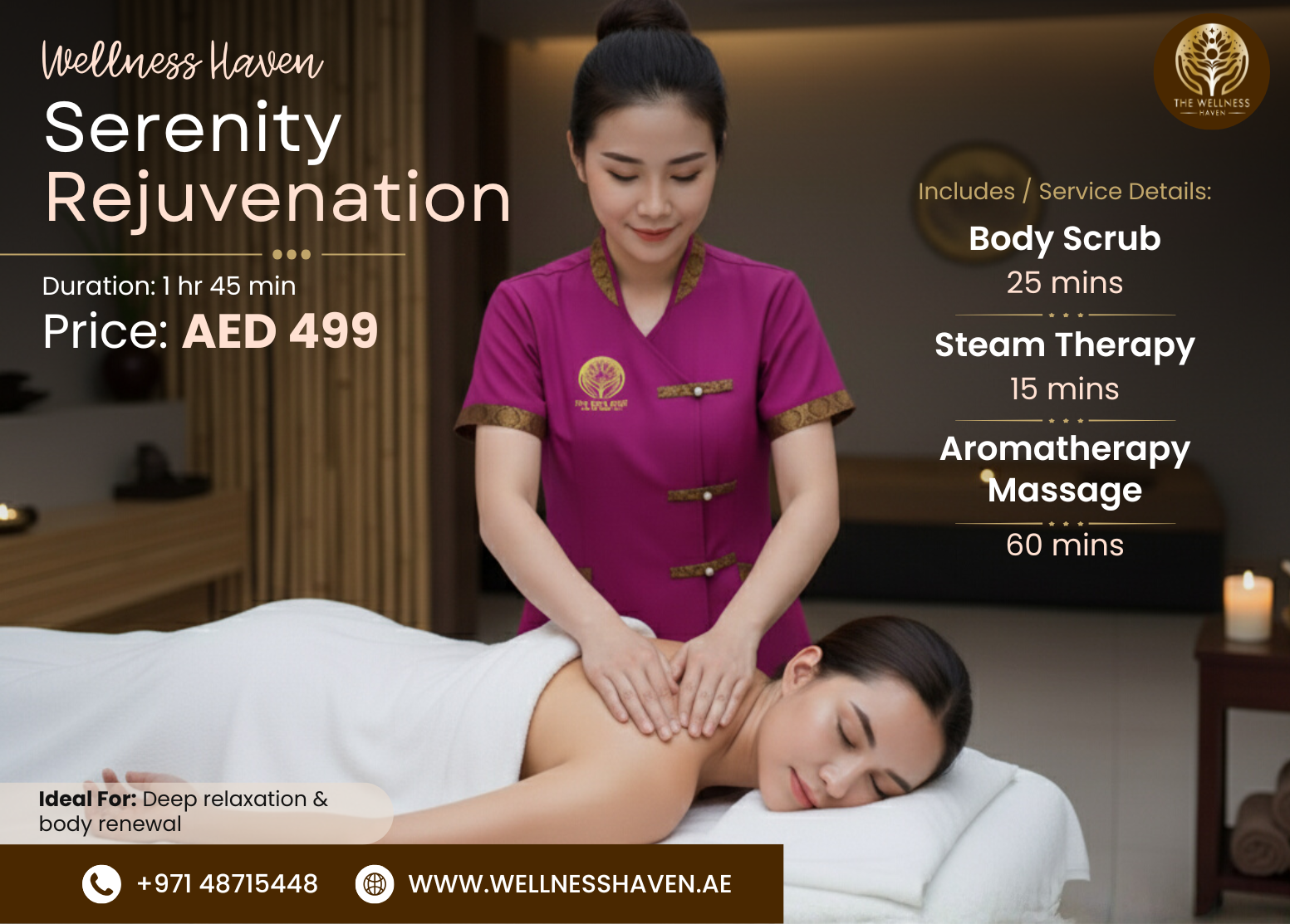 Serenity Rejuvenation at Wellness Haven Spa