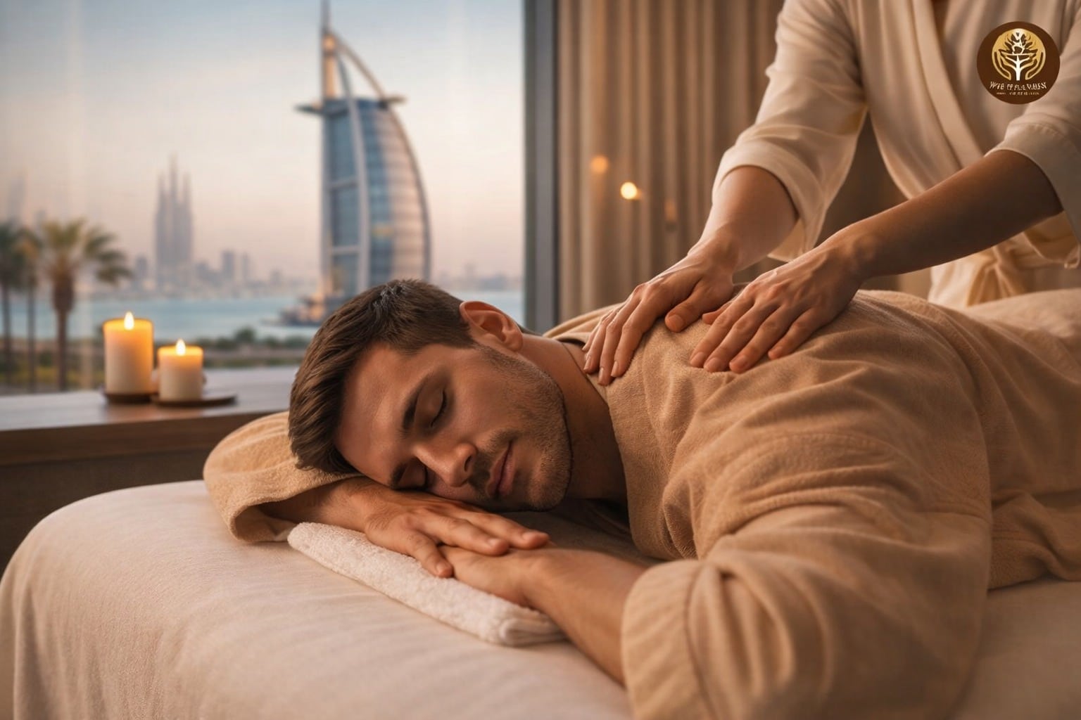 Eid weekend spa relaxation Dubai luxury massage therapy room