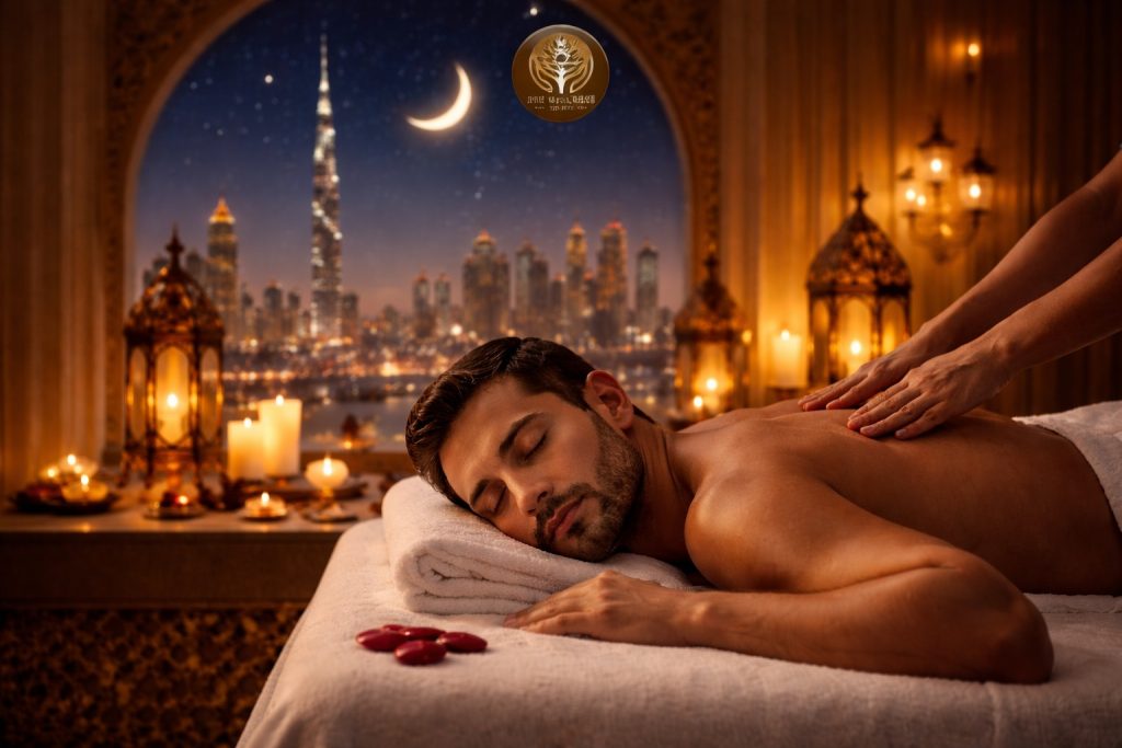 Relaxing massage Dubai in Ramadan at a peaceful spa for stress relief and wellness