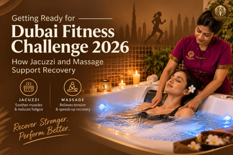 Jacuzzi and massage for recovery during Dubai Fitness Challenge 2026