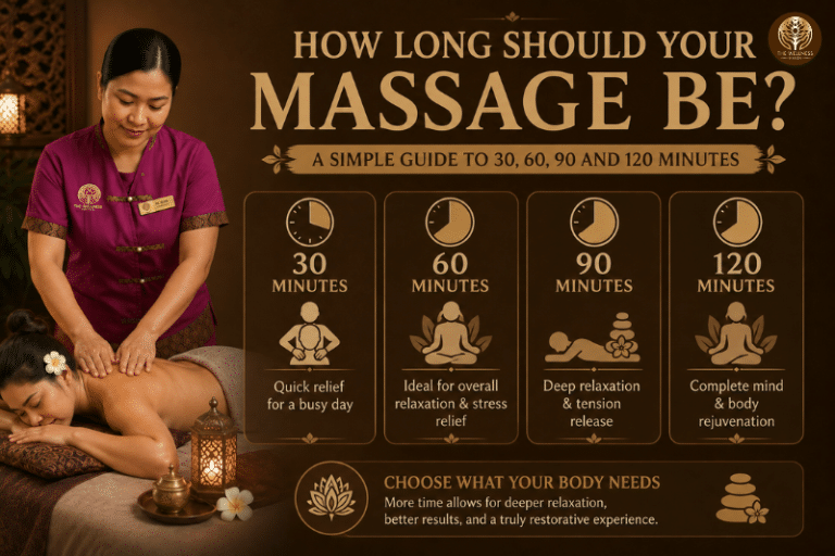 Guide to 30, 60, 90, and 120-minute massage sessions