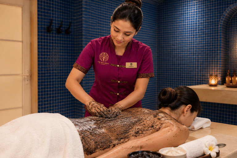 Moroccan bath in JVC Dubai at Wellness Haven spa